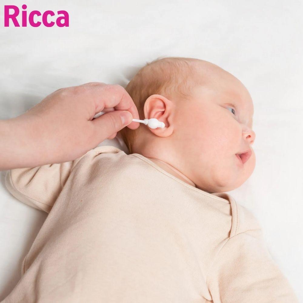 Hastes Flexíveis Em Algodão Infantil Bebê Ricca Baby 60 Unidades - 2