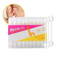Hastes Flexíveis Em Algodão Infantil Bebê Ricca Baby 60 Unidades - 1