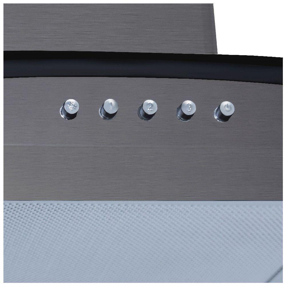 Coifa Fogatti De Parede Clean Vidro Curvo Kromanox 60cm 110v - 5