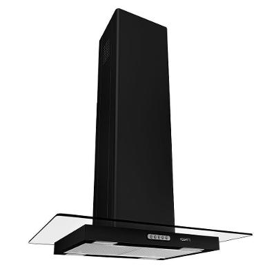 Coifa Fogatti Ilha Vidro Reto E Temperado 75 Cm Preto 110V