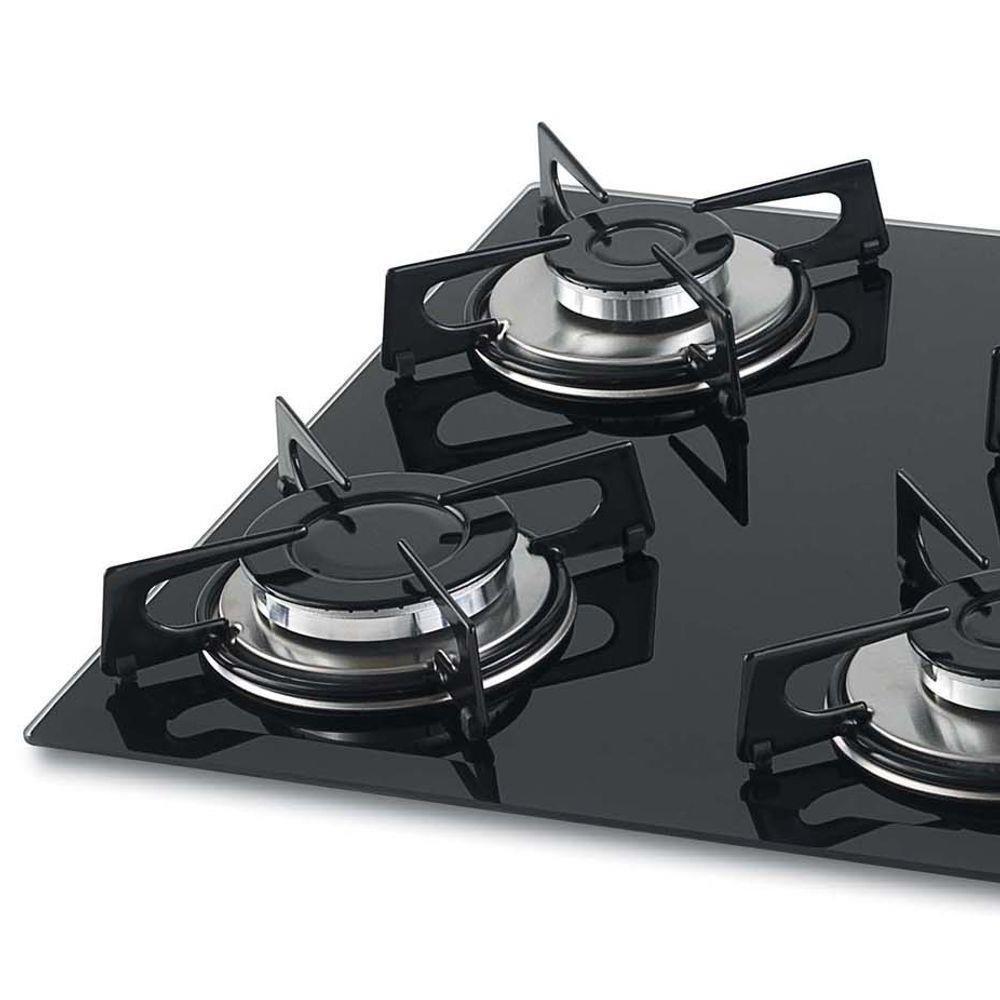 Cooktop 4 Bocas a Gás com Acendimento Superautomático Fischer Preto Bivolt 1519-5713 - 4