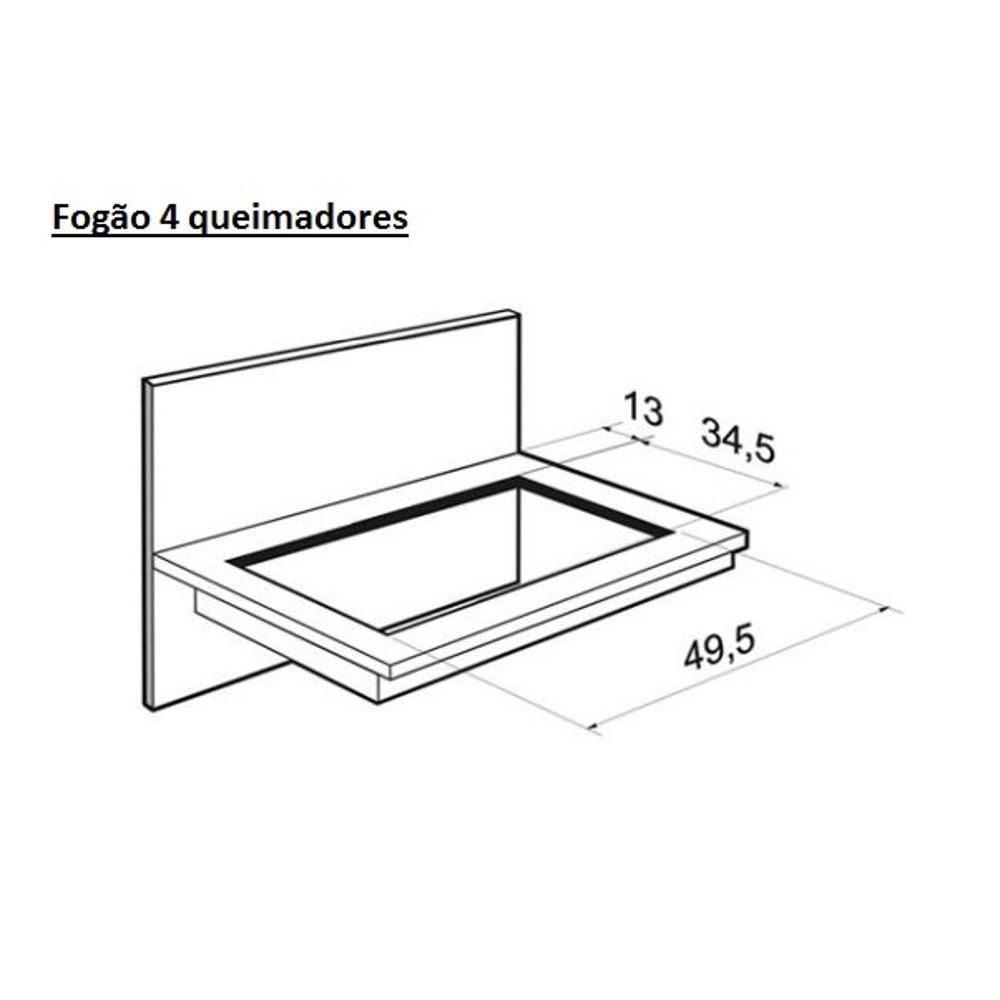 Cooktop 4 Bocas a Gás com Acendimento Superautomático Fischer Preto Bivolt 1519-5713 - 5