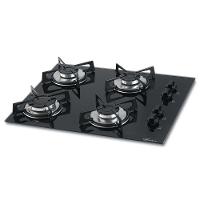 Cooktop 4 Bocas a Gás com Acendimento Superautomático Fischer Preto Bivolt 1519-5713 - 1
