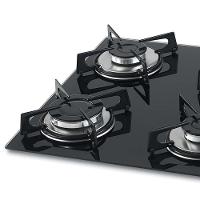Cooktop 4 Bocas a Gás com Acendimento Superautomático Fischer Preto Bivolt 1519-5713