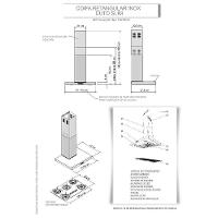 Coifa De Parede 75cm Retangular Duto Slim Inox 110v