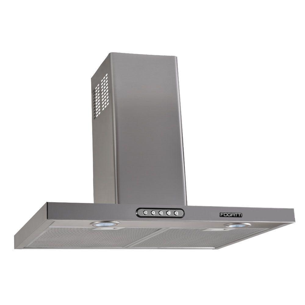 Coifa De Parede 60cm Retangular Duto Slim Fogatti Inox 220v - 1