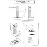 Coifa De Parede 60cm Retangular Duto Slim Fogatti Inox 220v