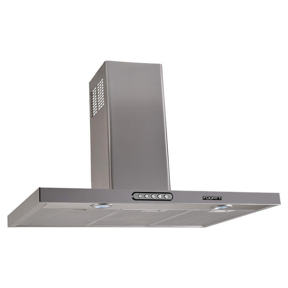 Coifa De Parede 75cm Retangular Duto Slim Fogatti Inox 110v - 1