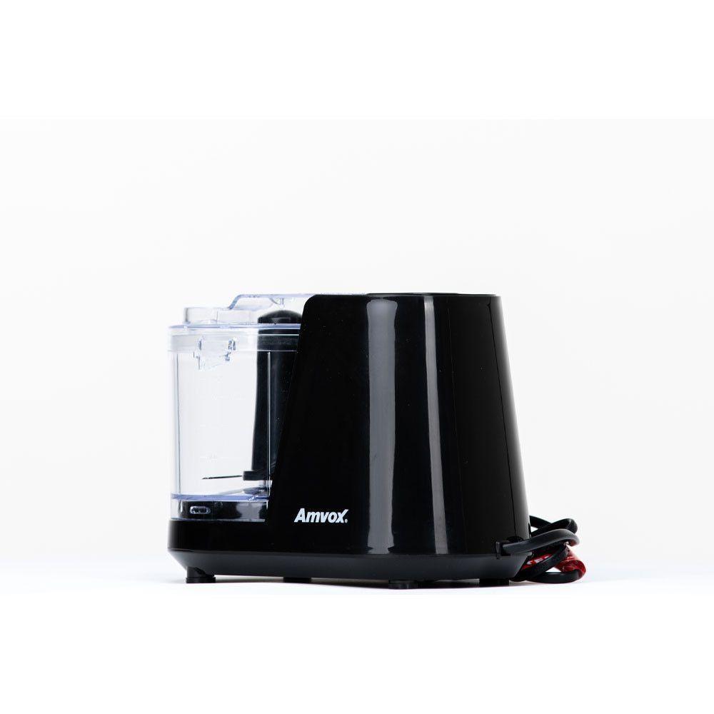 Mini Processador Triturador Prático Amvox 100W APR 100 Preto 110V - 2