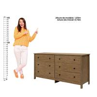 Cômoda Ditália 6 Gavetas Dm-221 Diamond - 7