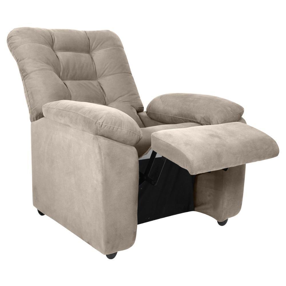 Poltrona Retrátil e Reclinável 88cm Com Pés Multimóveis Cr45263 Bege - 2