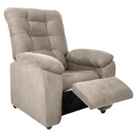 Poltrona Retrátil e Reclinável 88cm Com Pés Multimóveis Cr45263 Bege - 3