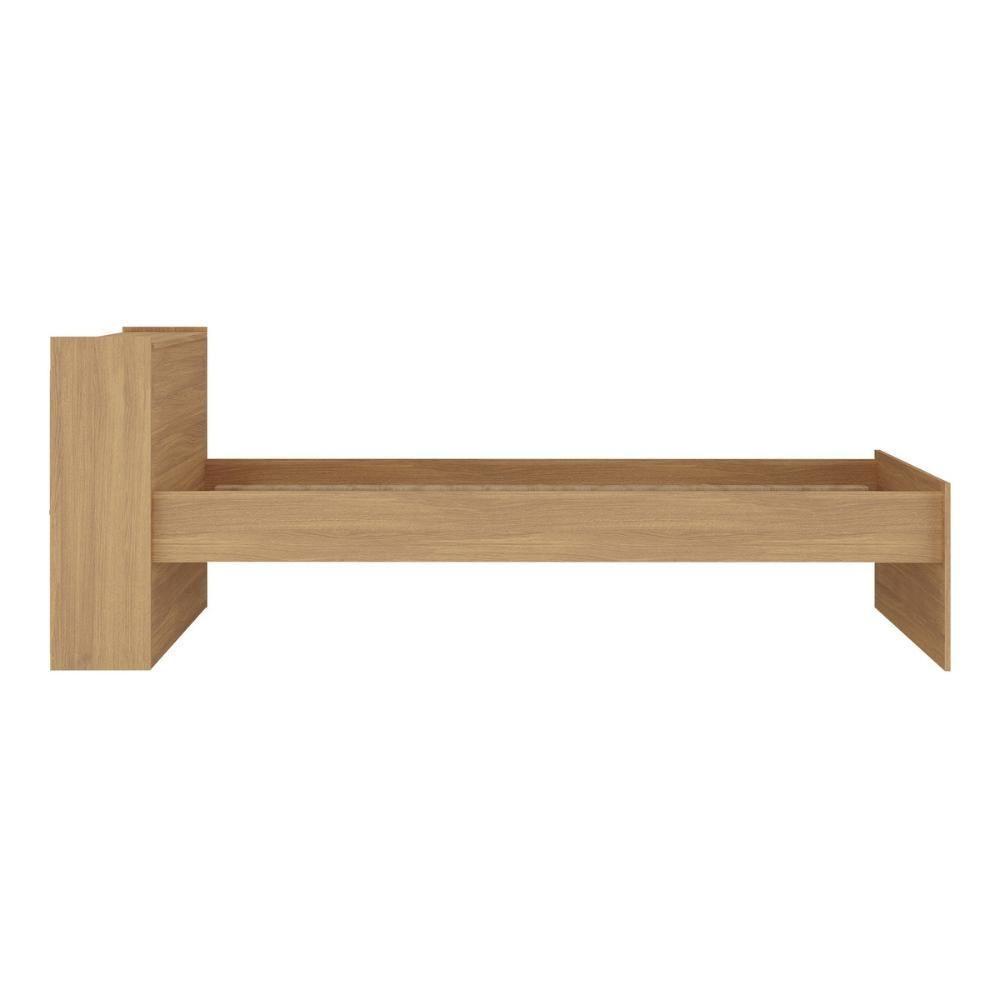 Cama De Solteiro Para Colchão 188 X 78cm Com Baú Embutido Multimóveis Mp4229 Rustic Rustic - 3