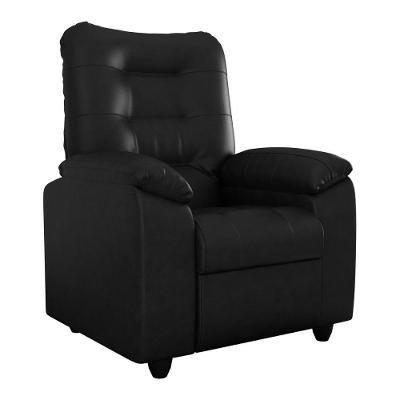 Poltrona Retrátil E Reclinável CR45263 Suede Preto Matrix