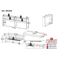 Cama De Solteiro Com Colchão Incluso Baú Embutido e Prateleira Multimóveis Mp4260 Rustic Branco - 8
