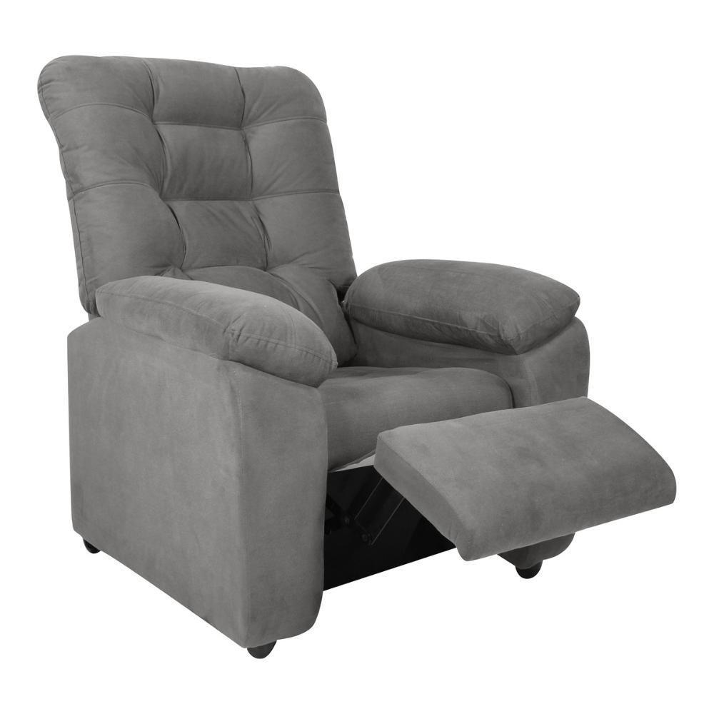 Poltrona Retrátil e Reclinável 88cm Com Pés Multimóveis Cr45263 Cinza - 3