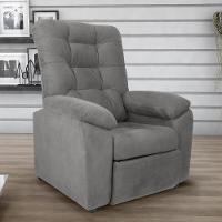 Poltrona Retrátil e Reclinável 88cm Com Pés Multimóveis Cr45263 Cinza - 6