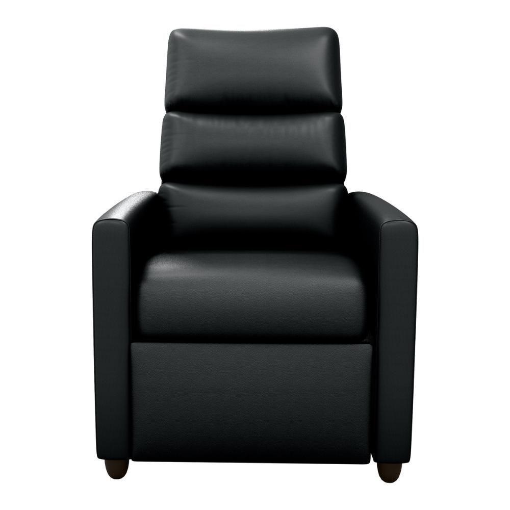 Poltrona Retrátil e Reclinável 69cm Com Material Sintético Multimóveis Cr45267 Preto - 1