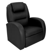 Poltrona Retrátil e Reclinável 80cm Com Material Sintético Multimóveis Cr45266 Preto - 1