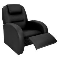 Poltrona Retrátil e Reclinável 80cm Com Material Sintético Multimóveis Cr45266 Preto - 3