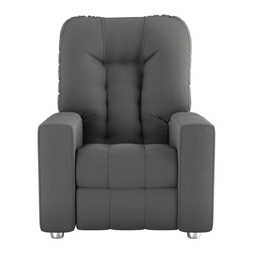 Poltrona Retrátil e Reclinável 82cm Com Tecido Suede Multimóveis Cr45261 Cinza - 2