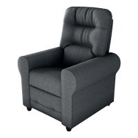 Poltrona Retrátil e Reclinável 83cm Com Tecido Suede Multimóveis Cr45264 Cinza - 1