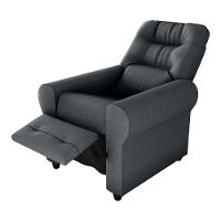 Poltrona Retrátil e Reclinável 83cm Com Tecido Suede Multimóveis Cr45264 Cinza - 2