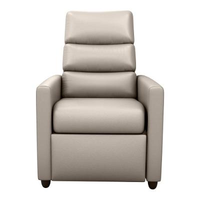 Poltrona Retrátil e Reclinável CR45267 Couro Sintético Bege Matrix