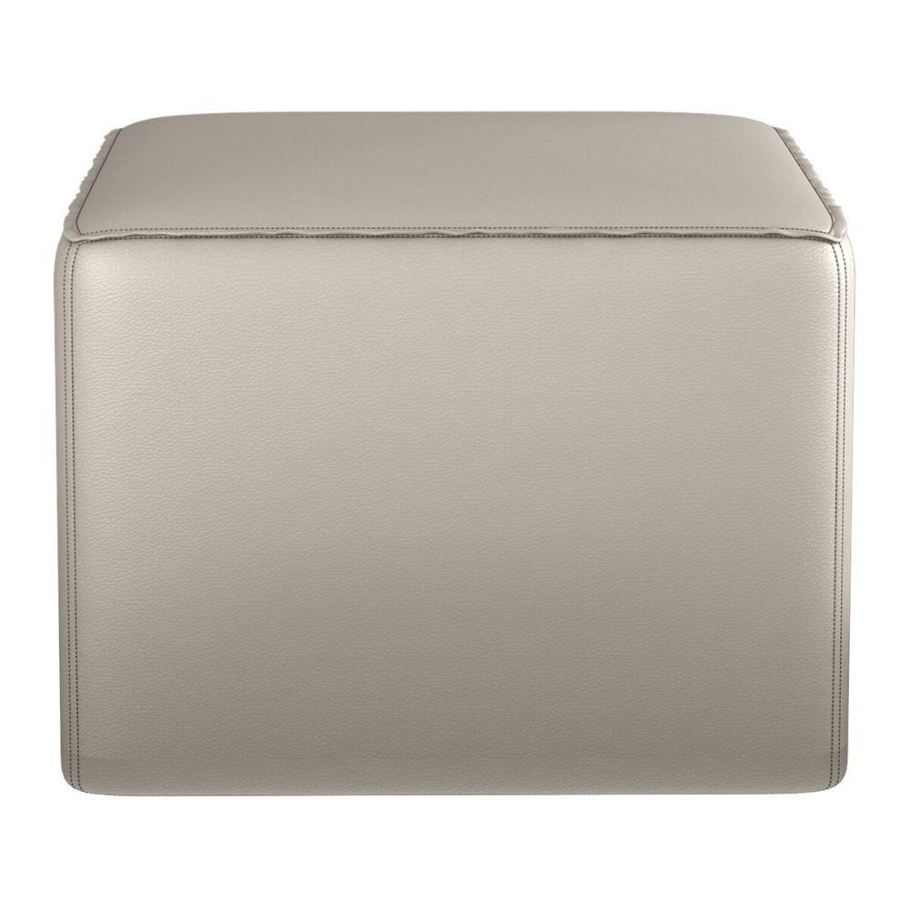 Poltrona De Balanço 66cm Com Puff Multimóveis Cr45268 Bege Claro - 2