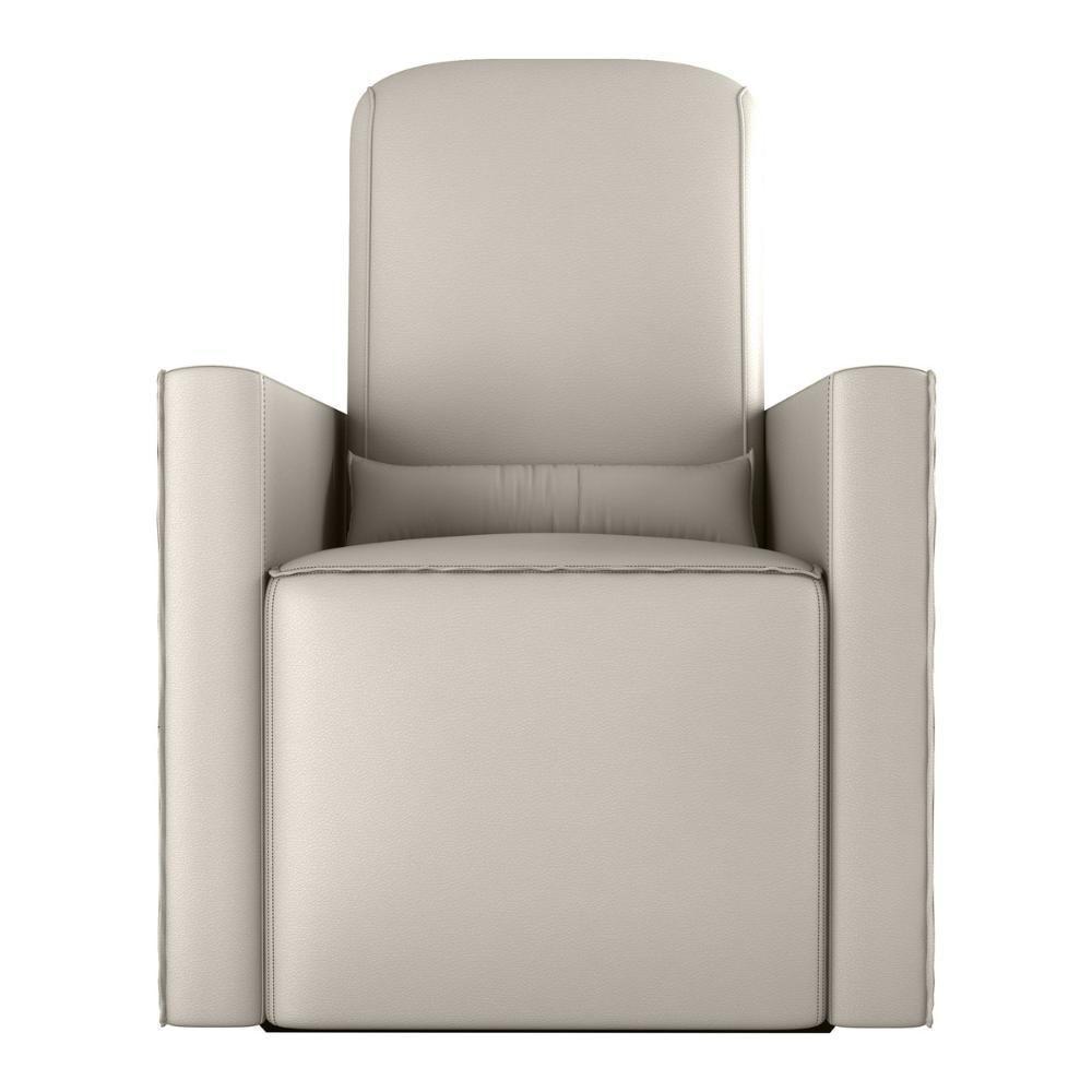 Poltrona De Balanço 66cm Com Puff Multimóveis Cr45268 Bege Claro - 3