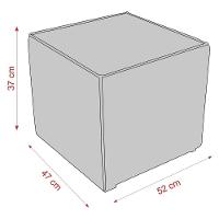 Poltrona De Balanço 66cm Com Puff Multimóveis Cr45268 Bege Claro