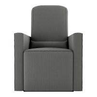 Poltrona De Balanço 66cm Com Puff Multimóveis Cr45268 Cinza - 3