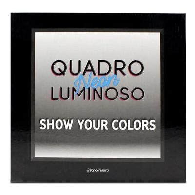 Luminária Quadro Lousa C/3 Canetas Giz Neon