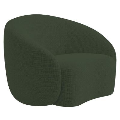 Poltrona Orgânica Luxo Recepção Amore Linho - Doce Sonho Móveis Cor Verde