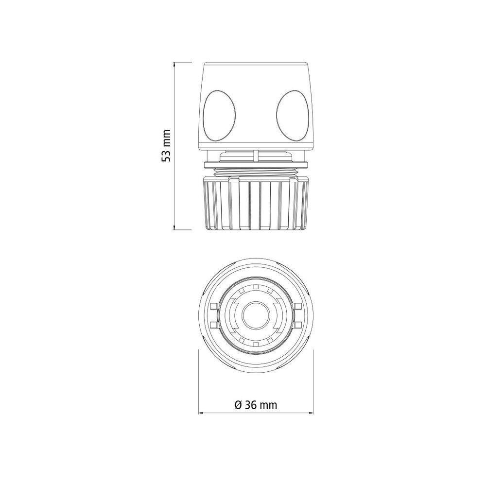 Engate Rápido Com Aquastop Tramontina Em Plástico Para Mangueira 1/2 Polegada - Pote Com 40 Un - 4