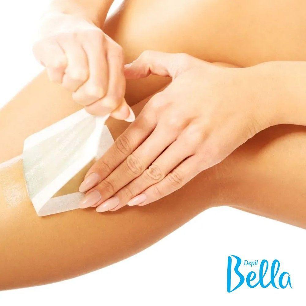 Lenços Depilação Falso Tecido Fibra Natural Depil Bella 50un - 4