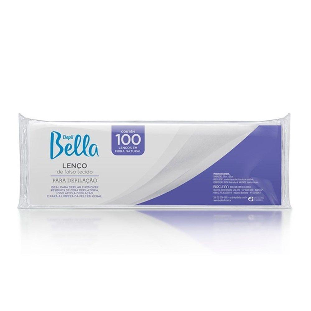 Lenços Depilação Falso Tecido Fibra Nat. Depil Bella 100un - 1