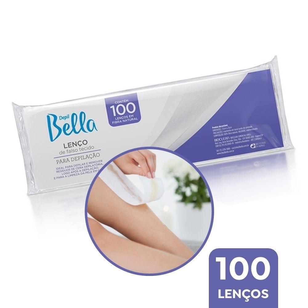 Lenços Depilação Falso Tecido Fibra Nat. Depil Bella 100un - 2