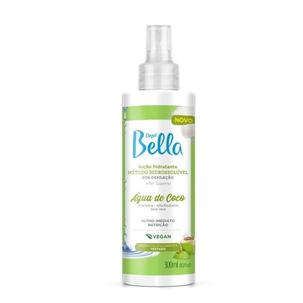 Loção Hidratante água Coco Depil Bella Pós Depilação 300ml - 1