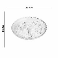 Petisqueira 3 Divisórias De Cristal Alberta 22×3,5cm Lyor - 2