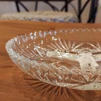 Petisqueira 3 Divisórias De Cristal Alberta 22×3,5cm Lyor