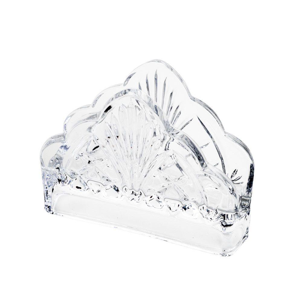 Porta Guardanapos De Cristal Dublin Transparente 13cm Lyor - 4