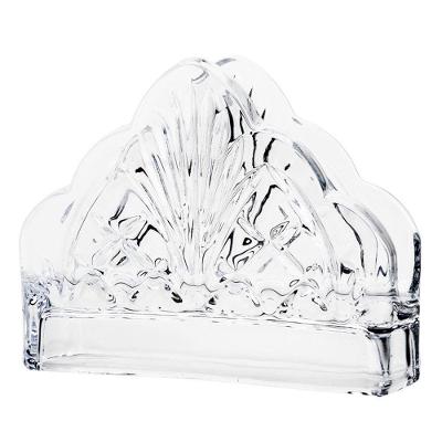 Porta Guardanapos De Cristal Dublin Transparente 13cm Lyor