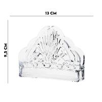Porta Guardanapos De Cristal Dublin Transparente 13cm Lyor - 6