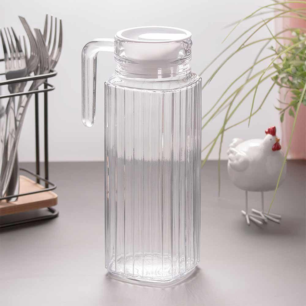 Jarra Porta De Geladeira De Vidro Com Tampa Lyor 1lt - 2