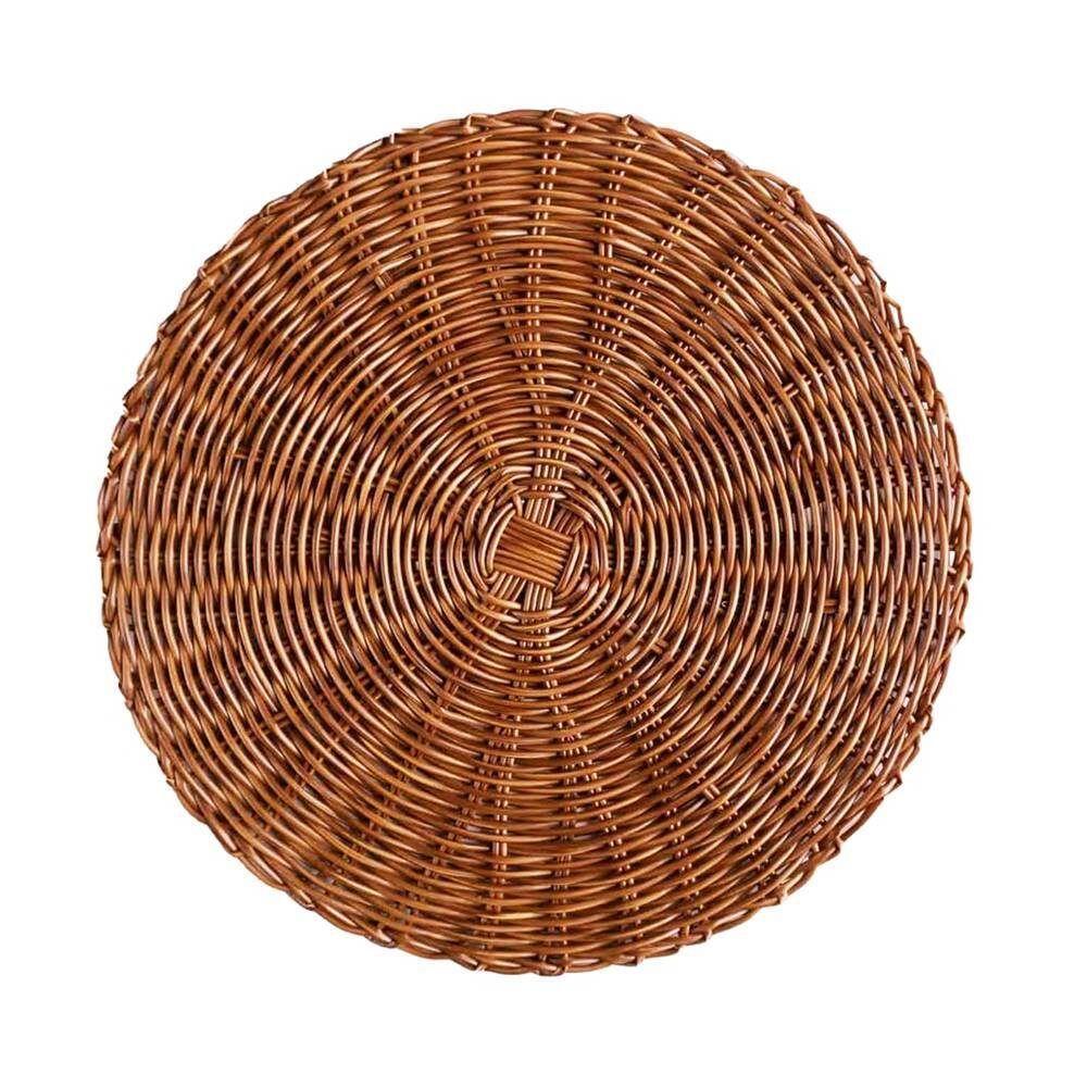 Lugar Americano De Plástico Rattan Marrom Lyor 38cm - 1