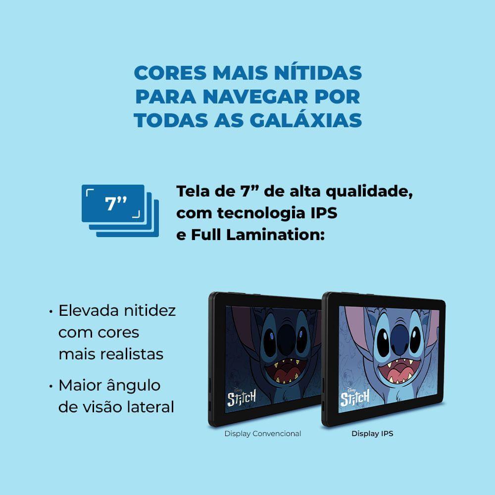 Tablet Positivo Vision Tab 7 Stitch + Capa e Bolsa - Octa-Core 3GB RAM 64GB Android 14 Go Wi-Fi Tela 7” IPS – Preto - 6