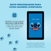 Tablet Positivo Vision Tab 7 Stitch + Capa e Bolsa - Octa-Core 3GB RAM 64GB Android 14 Go Wi-Fi Tela 7” IPS – Preto - 8