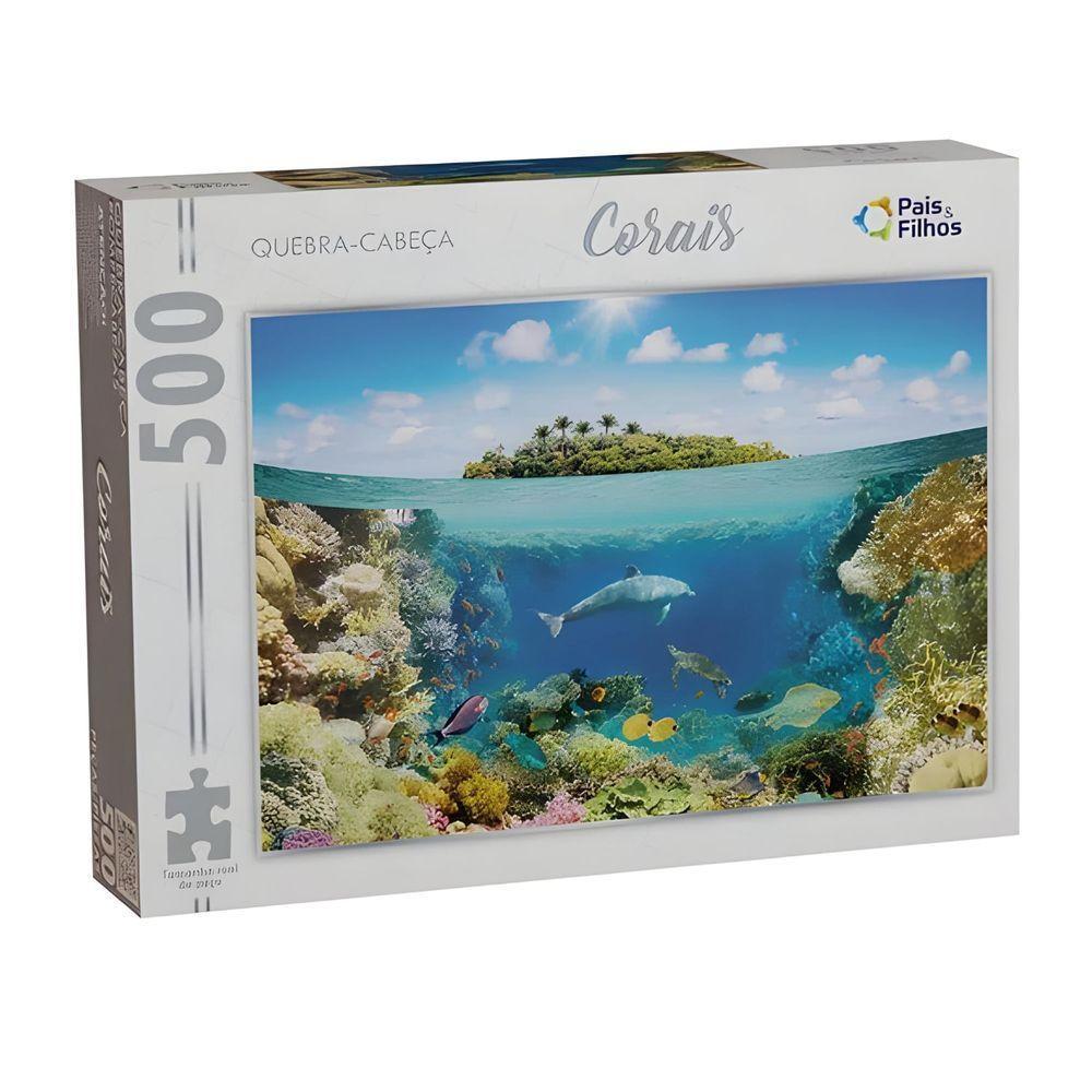 Puzzle Corais - 500 Peças - Pais E Filhos - 1