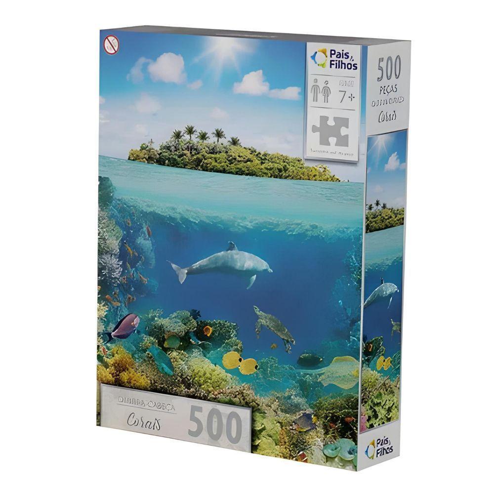 Puzzle Corais - 500 Peças - Pais E Filhos - 2